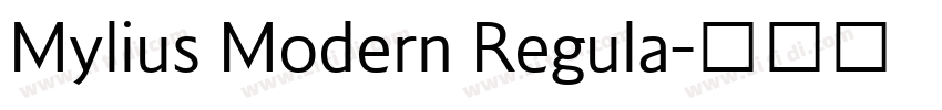 Mylius Modern Regula字体转换